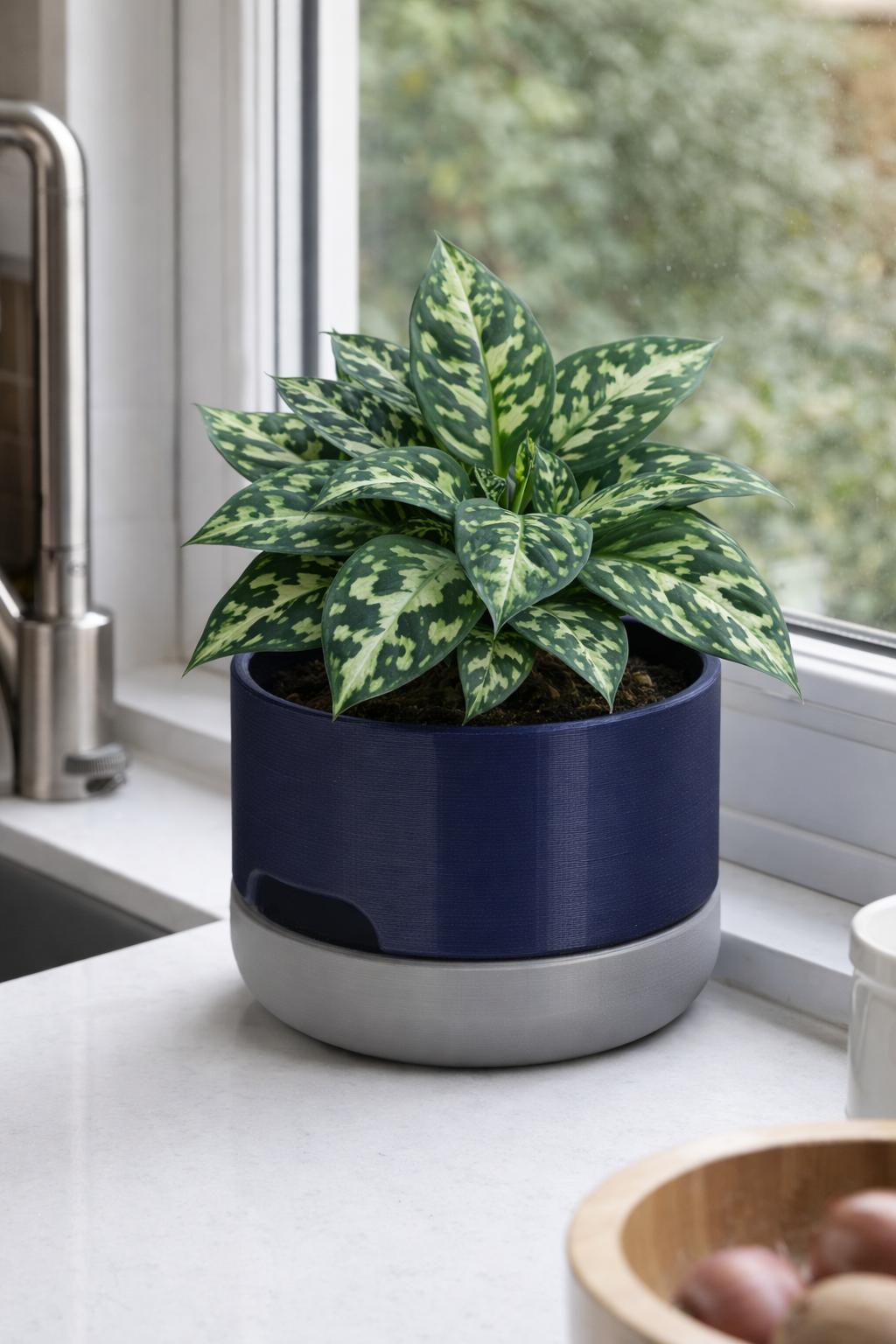 Round Plant Support Self Watering Pot